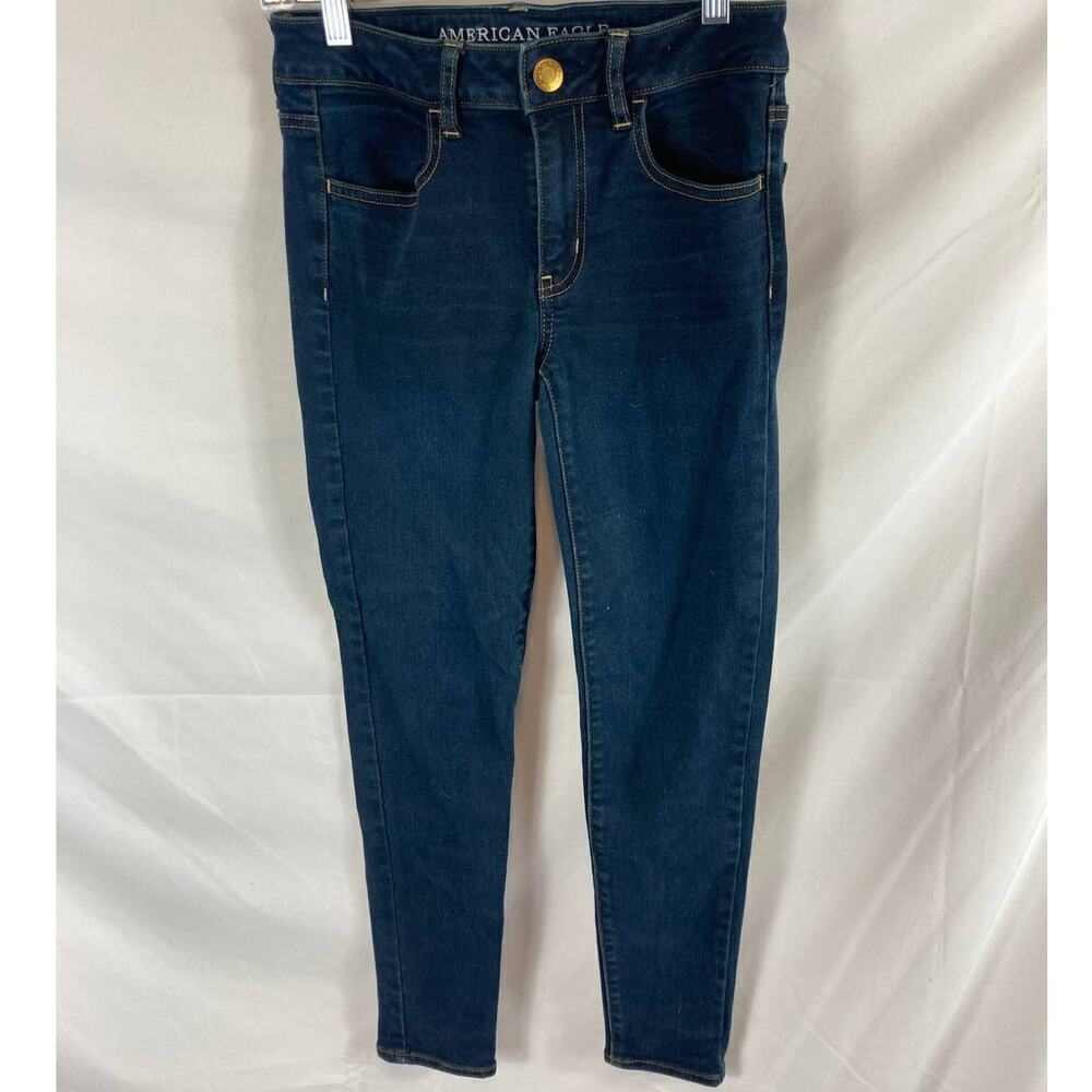 American Eagle Super Stretch Jegging Dark Wash Size 4 Short